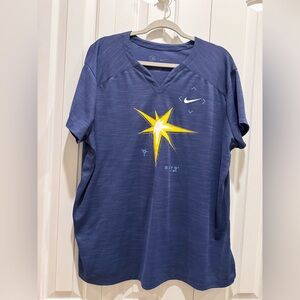Nike MLB Tampa Bay Rays Authentic Collection Performance Baseball Dri Shirt 2XL